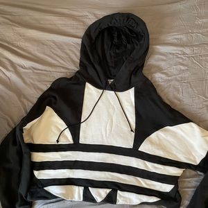 Adidas crop top hoodie